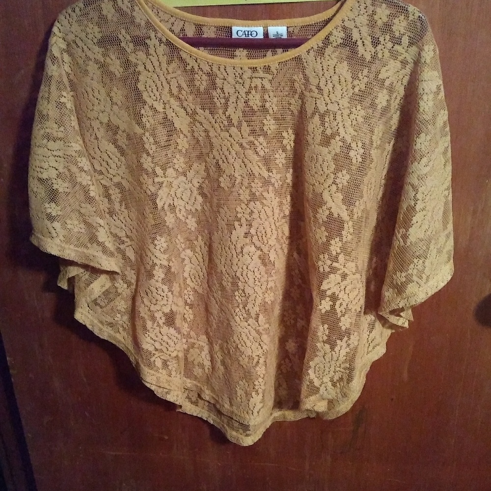 Sheer yellow top
